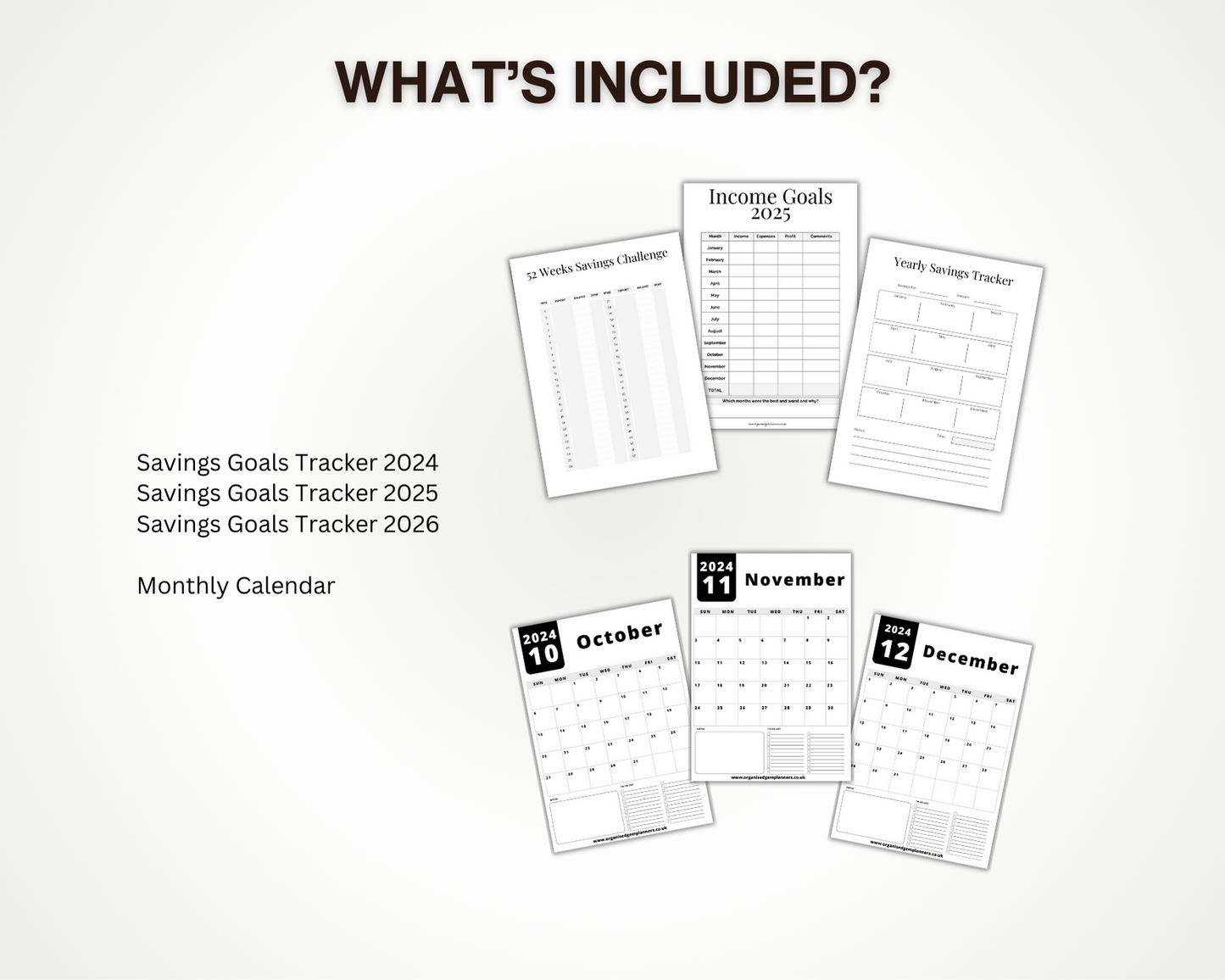 Printable Savings Tracker