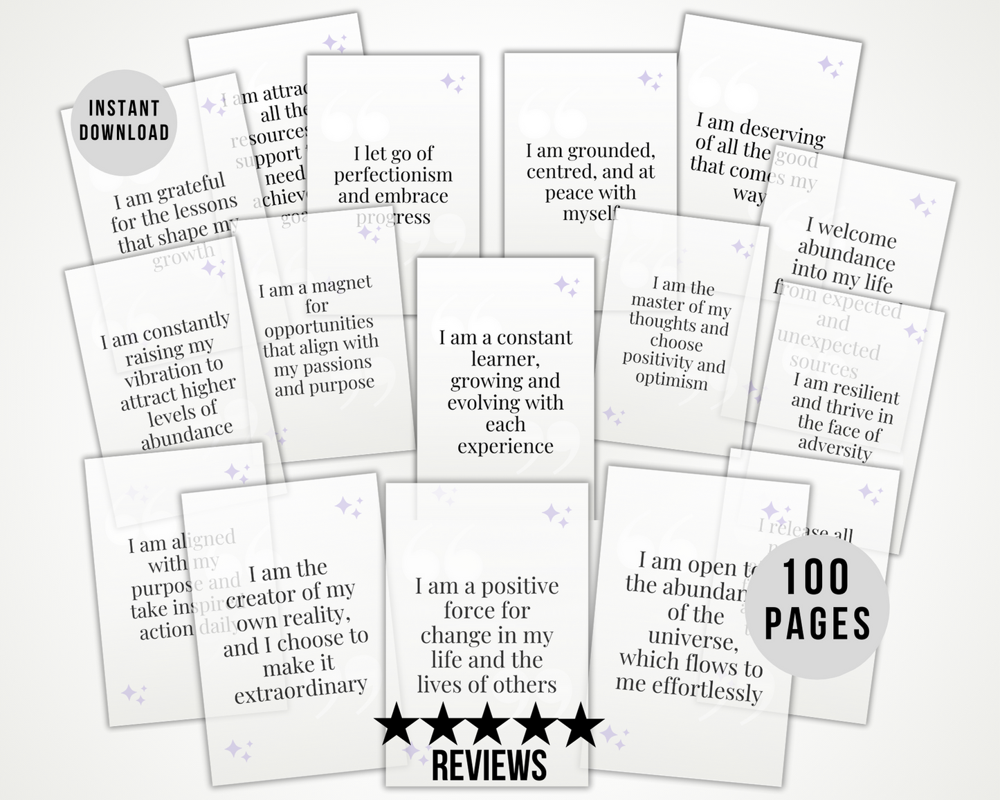 Digital Mindset Affirmation Cards