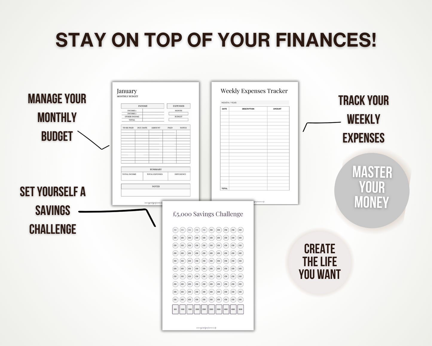 Finance & Budget Planner Printable