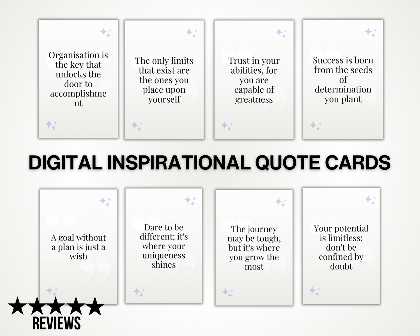 Digital Inspirational Quote Cards