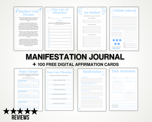 Blue Manifestation Journal