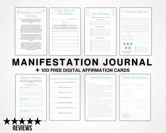 Printable Manifestation Journal Green