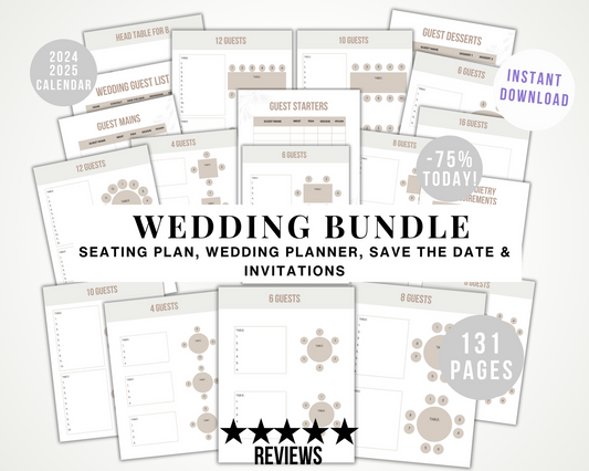 Wedding Bundle, Printable Wedding Seating Plan Template Printable Reception Chart Wedding Seating Plan Table Plan Wedding Template