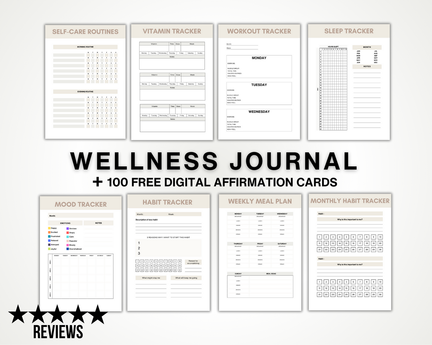 Printable Wellness Journal