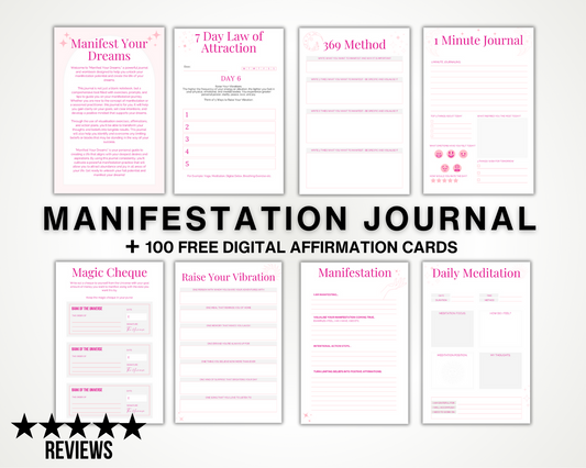 Pink Printable Manifestation Journal