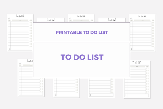 Printable To Do Lists