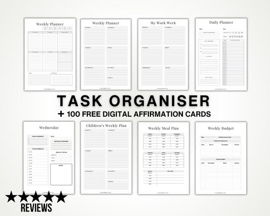 Printable Weekly Task Organiser