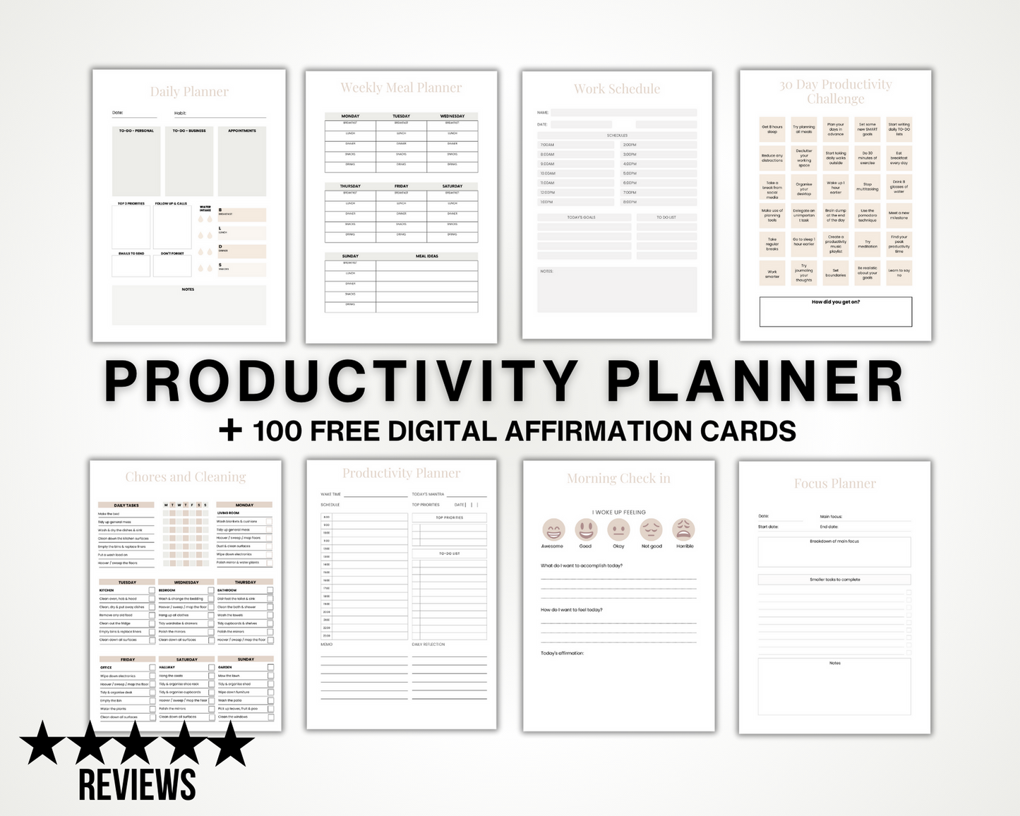 Printable Productivity Planner