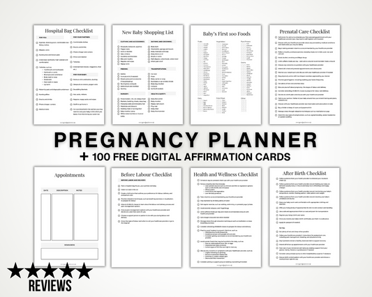 Printable Pregnancy Planner and Checklists