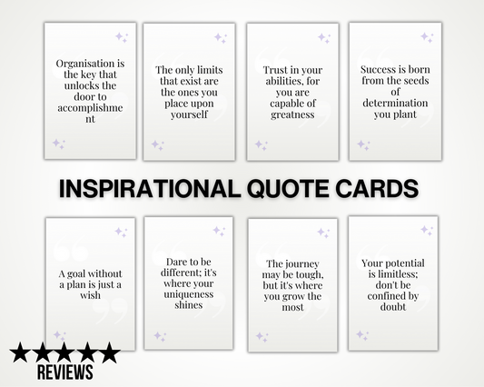 100 Inspirational Quote Cards Printable