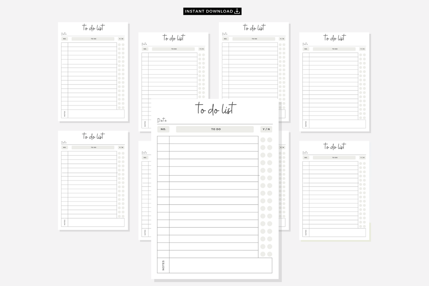 Printable To Do Lists