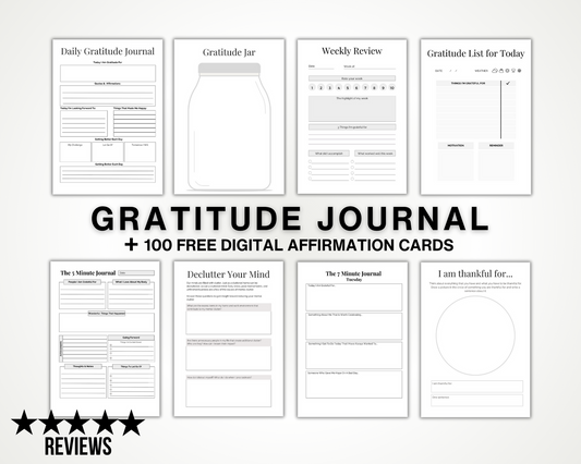 Printable Gratitude Journal