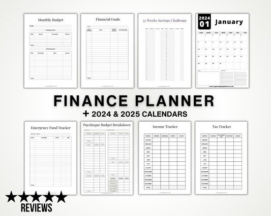 Finance & Budget Planner Printable