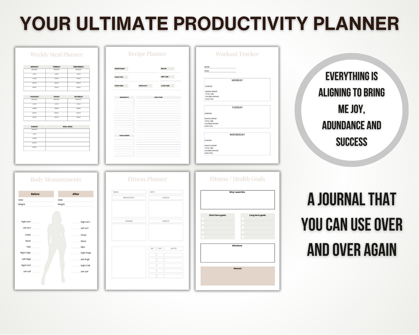 Printable Productivity Planner