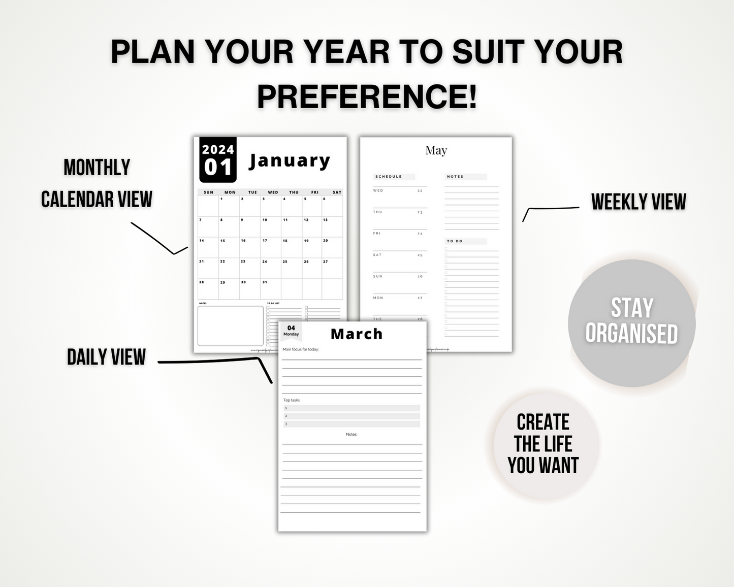 Printable Diary Planner 2024