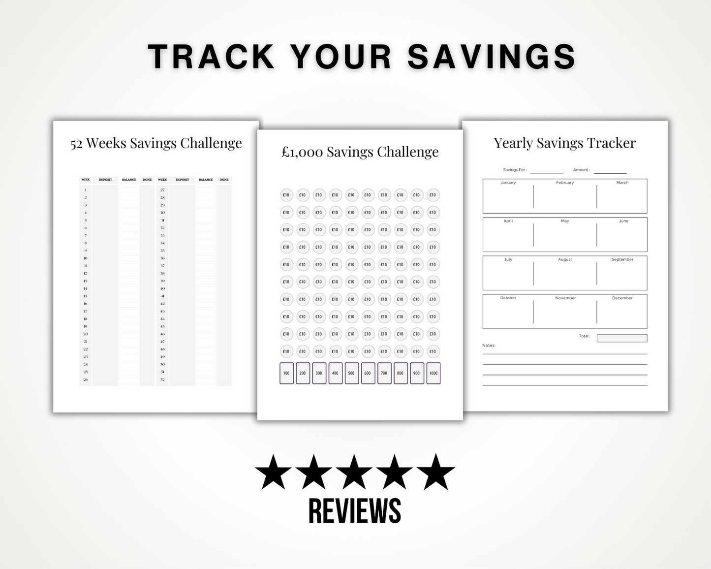 Printable Savings Tracker