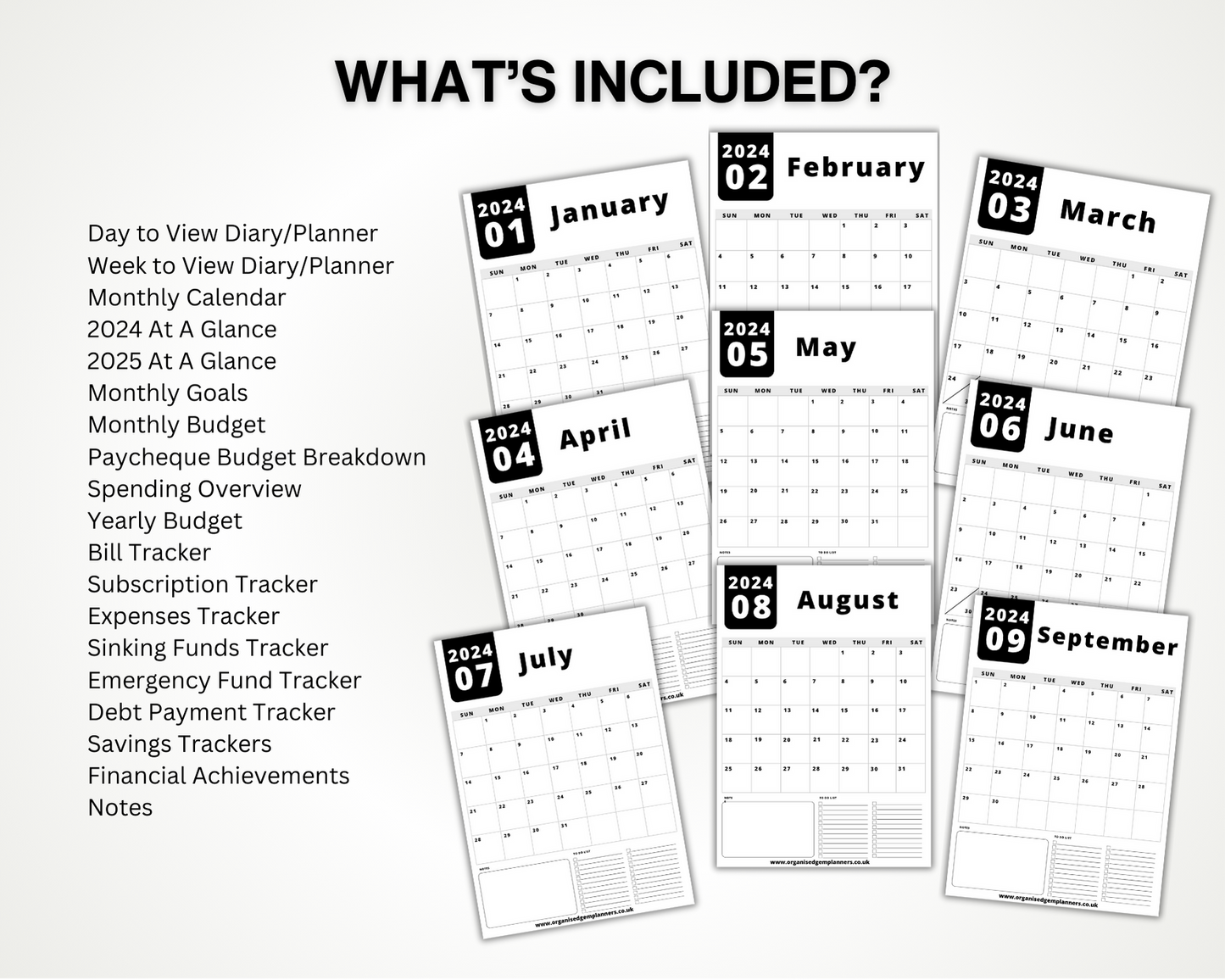 Printable Diary Planner 2024