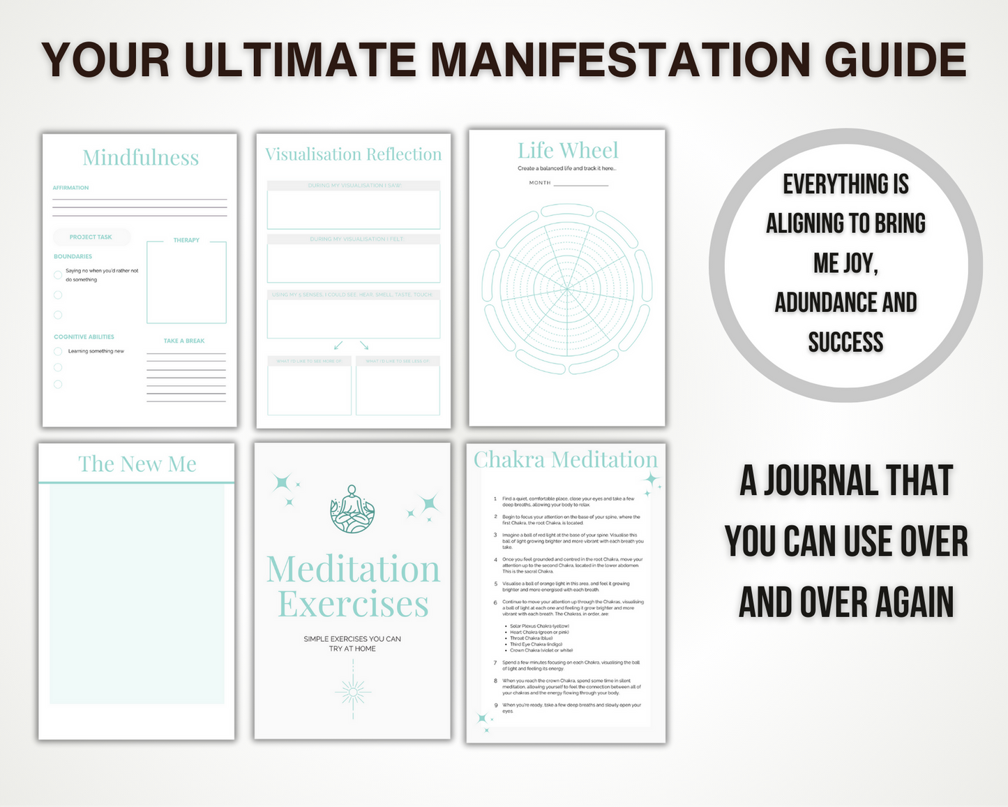 Printable Manifestation Journal Green