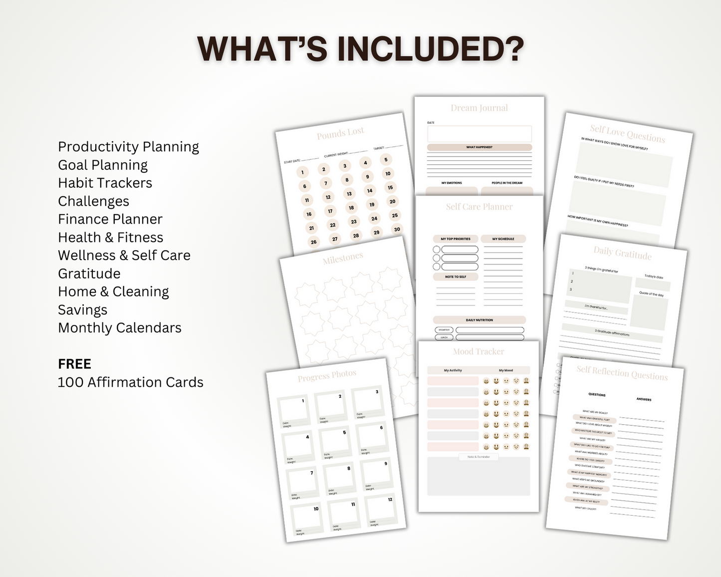 Printable Productivity Planner